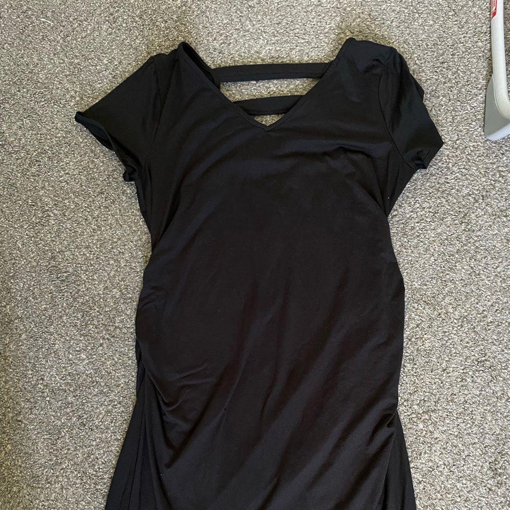 Full Moon Black Maternity Dress
